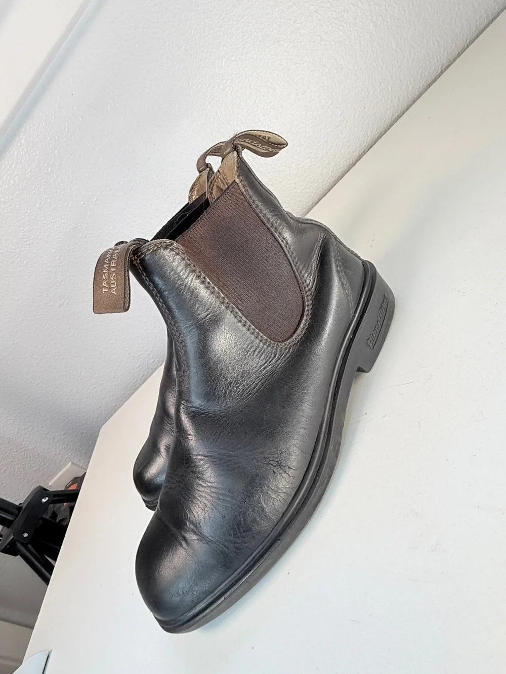 Blundstone Black Leather Chelsea Ankle Boots Australia Mens Size 9
